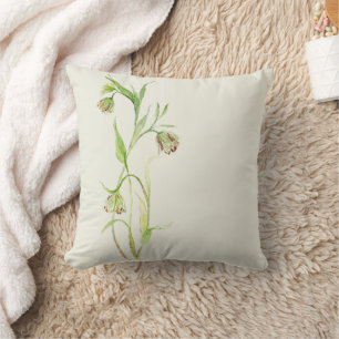Coussin Elégant Aquarelle Lily Jeu d'oreiller
