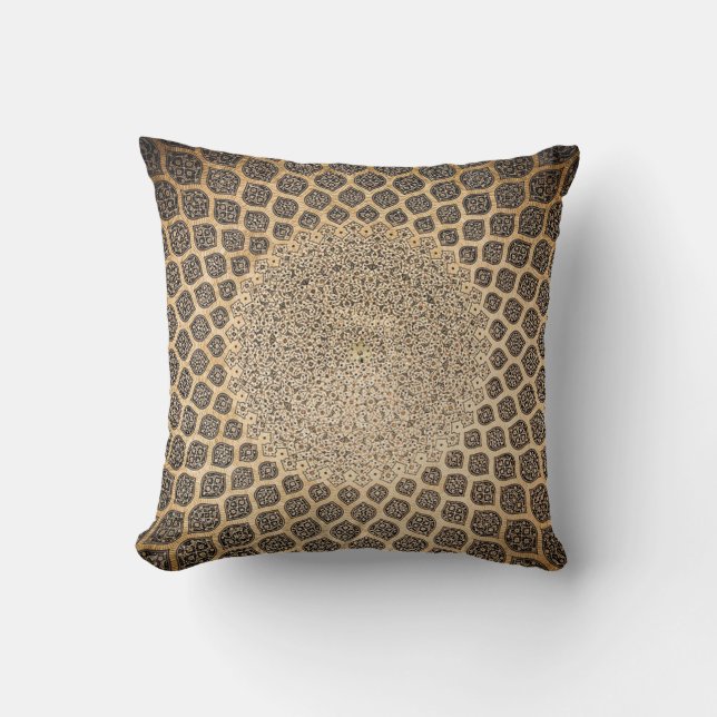 Coussin Élégant Arabesque Vintage (Recto)