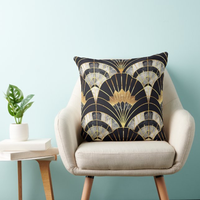 Coussin Elégant art déco carrelé motif Jeu d'oreiller (Chaise)