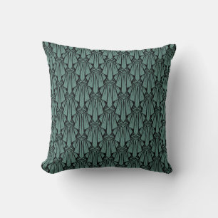 Coussin Élégant art sombre déco éléments géométriques abst