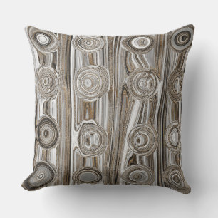 Coussin Elégant blanc Or Liquide Swirl Retro Super Cute