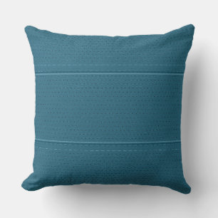 Coussin Elégant bleu Faux Cuir Texture