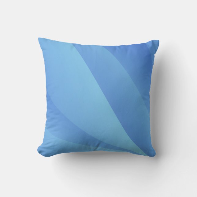 Coussin Elegant Blue Abstract | (Recto)