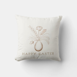 Coussin Elegant Botanical Easter Decorative Throw Pillow