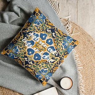 Coussin Élégant cadeau de retraite de carreaux d'antiquité