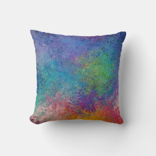 Coussin Elegant Colorful Acrylic Abstract Grunge Artwork