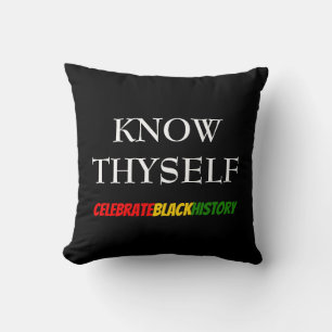 Coussin Élégant CONNAISSEZ-VOUS MOIS D'Histoire Noire