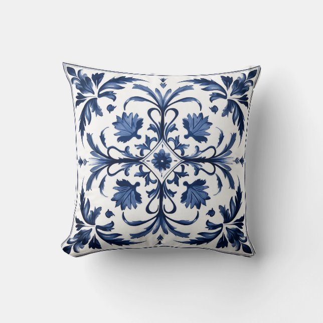 Coussin Élégant contemporain moderne Ornate (Recto)