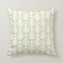 Coussin élégant d'impression de motif de feuille
