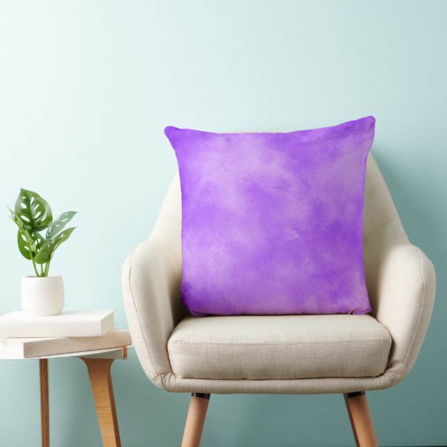 Coussin Elégant effet nuage Storm motif violet bleu (Chaise)