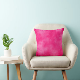 Coussin Elégant effet nuage tempête motif Magenta