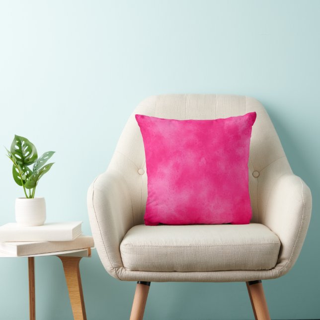 Coussin Elégant effet nuage tempête motif Magenta (Chaise)