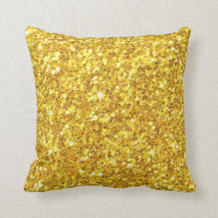 Coussin Élégant Et Magnifique Motif Parties scintillant Or