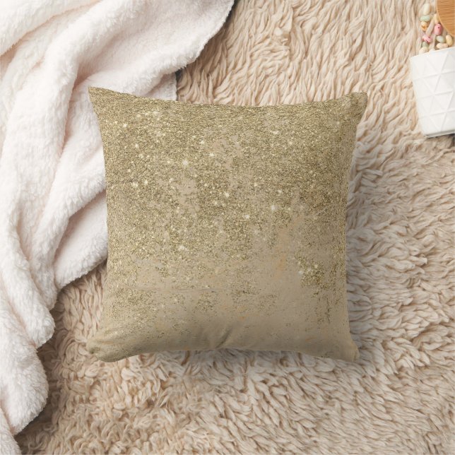 Coussin Elégant faux or parties scintillant en ivoire moti (Couverture)