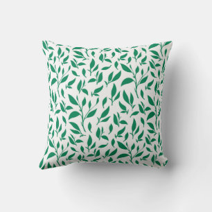 Coussin Élégant Jardin Botanique Feuillage Style Cottage