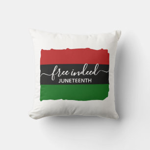 Coussin Élégant JUNETE JUNEENTH PANAfricain LIBRE
