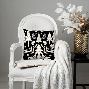 Coussin Elégant Luxe Vacances Forêt À feuillage persistant