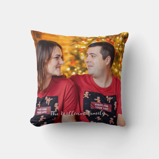Coussin Élégant moderne nouvelle mer première photo de Noë (Recto)