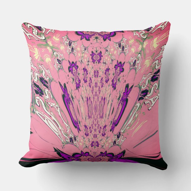 Coussin Elégant Monogram Bloom : Magnifiquement Motif pers (Recto)