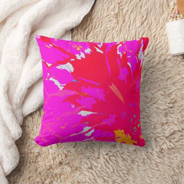 Coussin Élégant Motif Abstrait rose (Couverture)
