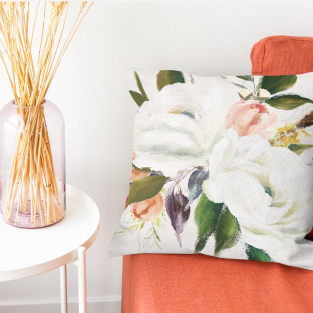 Coussin Élégant Motif botanique Vintage (Créateur téléchargé)