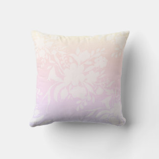 Coussin Elégant motif floral dans les couleurs pastel