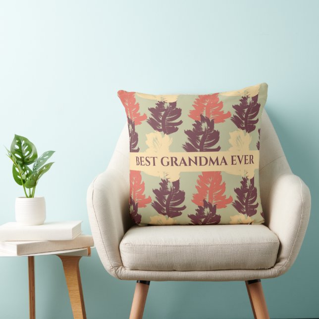 Coussin Élégant Motif Meilleur Grand-Mère Jouer Un Oreille (Chaise)
