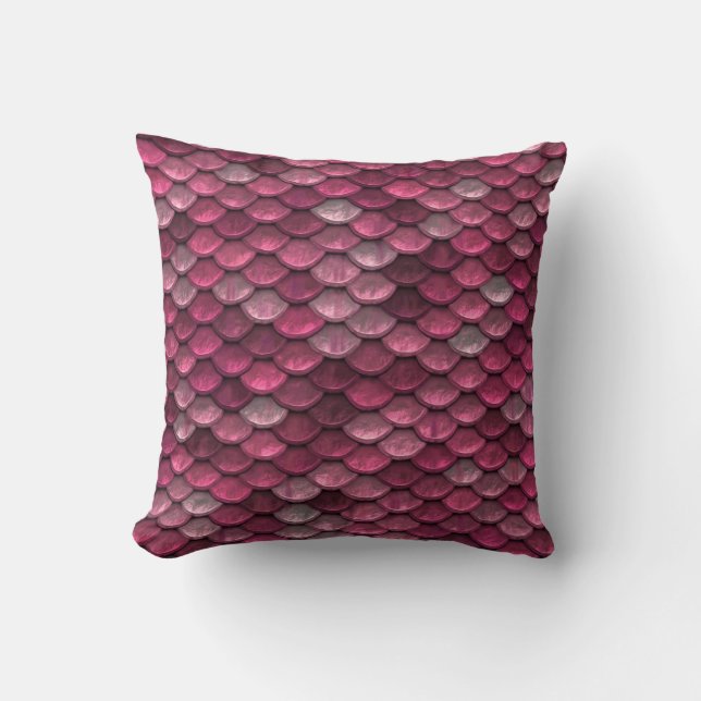 Coussin Élégant Motif métallique rose (Recto)