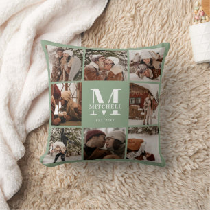 Coussin Élégant Photo moderne Collage Sage Houseéchant