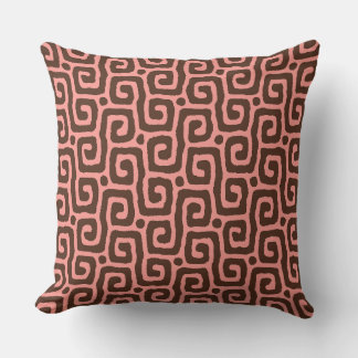Coussin Elegant pink &brown Abstract pattern