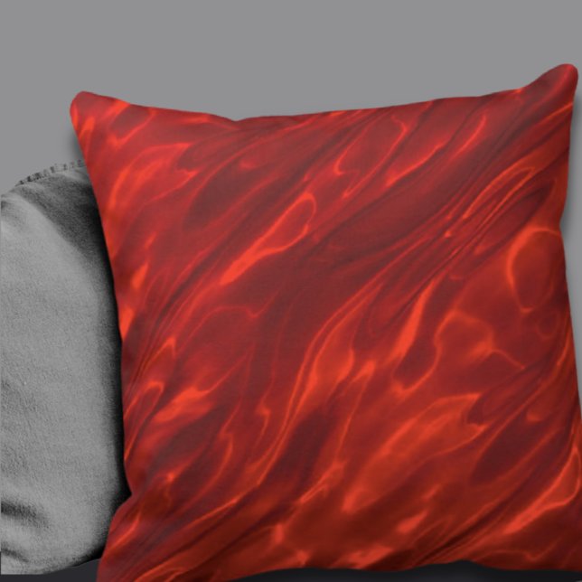 Coussin Élégant Rouge moderne Conception abstraite (Créateur téléchargé)