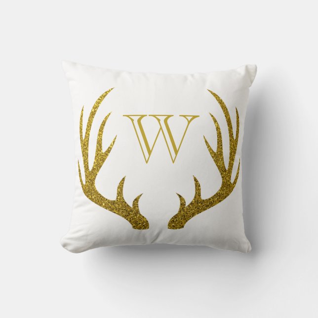 Coussin Elégant Rustique Faux Gold Parties scintillant Cer (Recto)