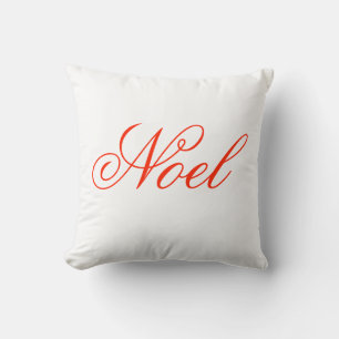 Coussin Elegant Script Noel Pillow