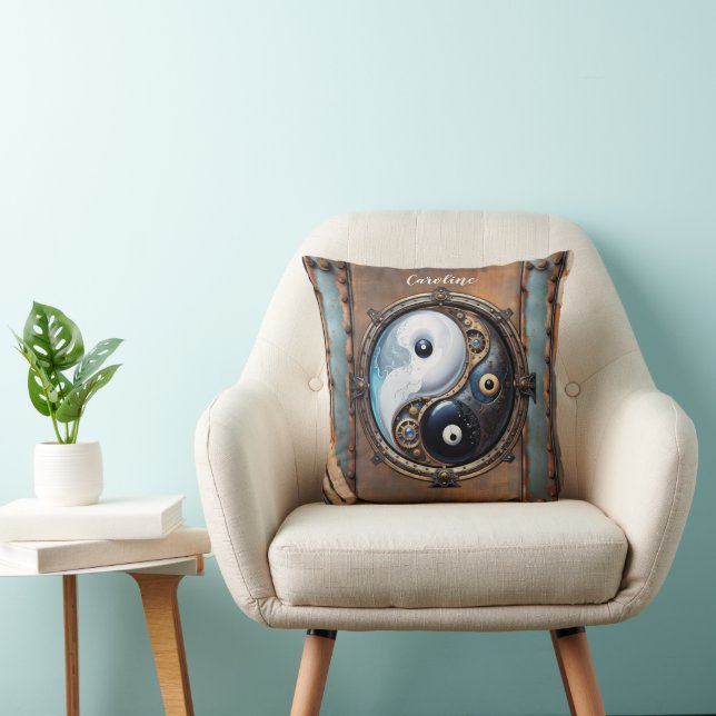 Coussin Élégant signe du Yin yang (Chaise)