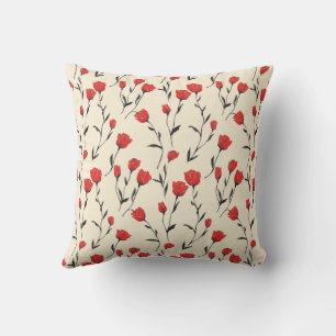 Coussin Élégant Unique Style Romantique Floral Chic