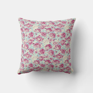 Coussin Élégant Vintage Élégant Romantique Floral Chic