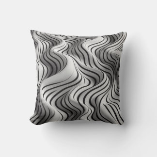 Coussin Elegant Waves Fabric Design 6