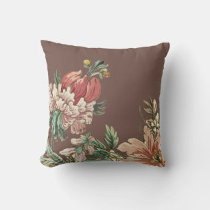 Coussin Elégante aquarelle florissante