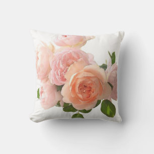 Coussin Elégante aquarelle Roses Fleurs Modèle Floral
