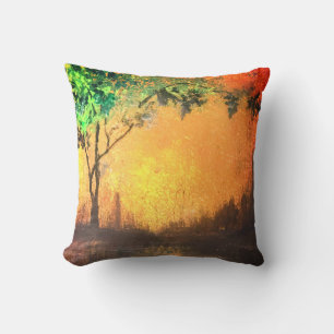 Coussin Elégante, Belle Réflexion De Coucher De Soleil Dor