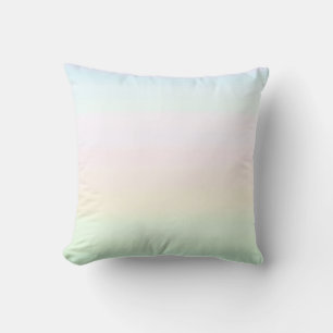 Coussin Élégante couleur pastel clair dégradé