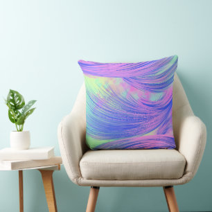 Coussin Elégante couleur violet Abstrait
