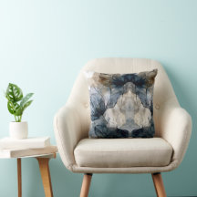 Élégante couverture abstraite à motif floral bleu