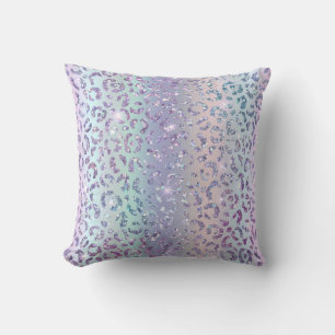 Coussin Élégante fille sirène Parties scintillant Empreint