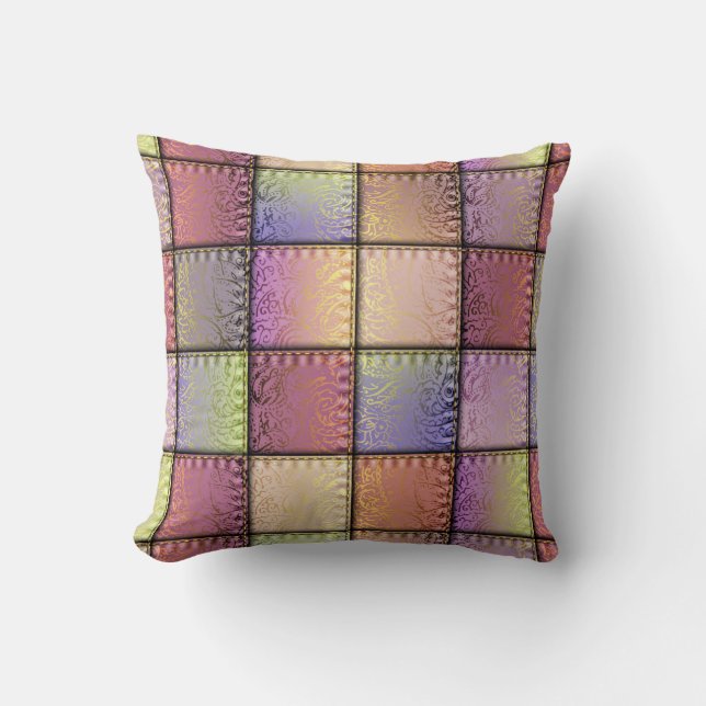 Coussin Élégante image Carré Patchwork (Recto)