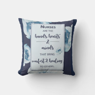 Coussin Élégante Journée des infirmières et infirmiers flo