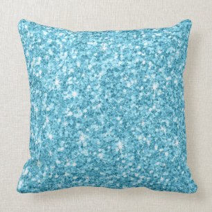 Coussin Elégante Parties scintillant Bleue Lumière & Étinc