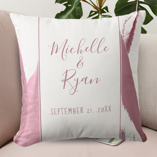 Coussin Élégante Tulipe Bourgogne Florale Mariage Keepsaké