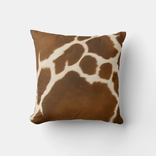 Coussin Élégante Vache Faux Cuir Collection moderne (Recto)