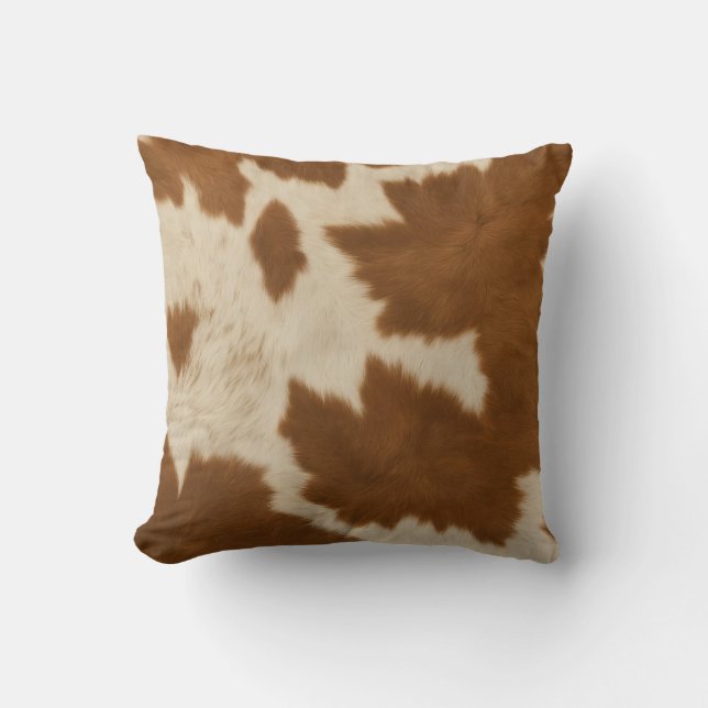 Coussin Elégante Vache Faux Cuir Collection tendance (Recto)